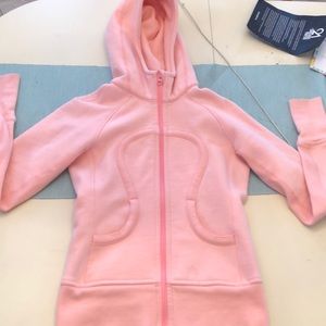 Lululemon light pink zip up sweatshirt
